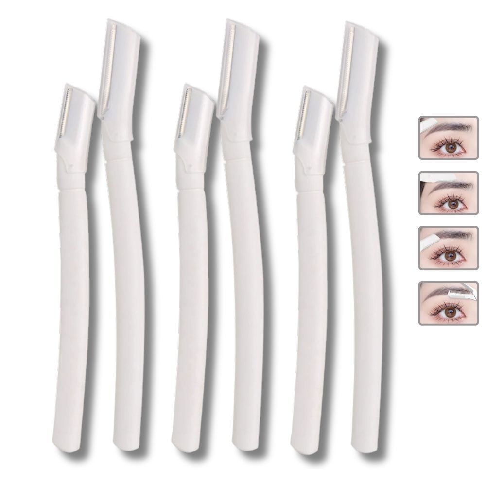Eyebrow Trimmer Stainless Steel with Comb, Professional Hair Removal Beauty Tool for Women Men dr. eyemo