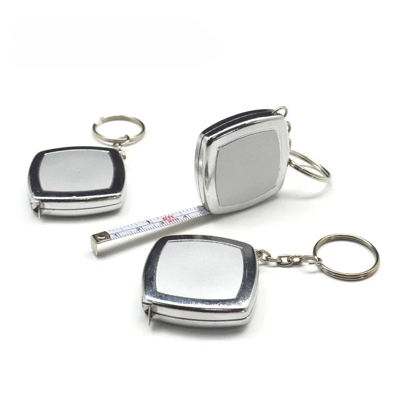 2M Mini Tape Key Chain Portable Cute Small Steel Tape Woodworking Measuring Hand Tools Festive Exquisite Small