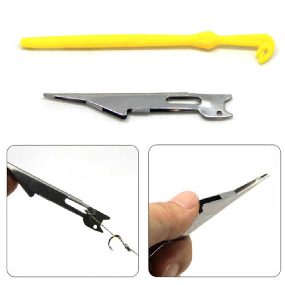 Stainless Steel & Plastic Quick Nail Knot Tying Tool & Loop Tyer Hook Tier for Fly Fishing Tackle