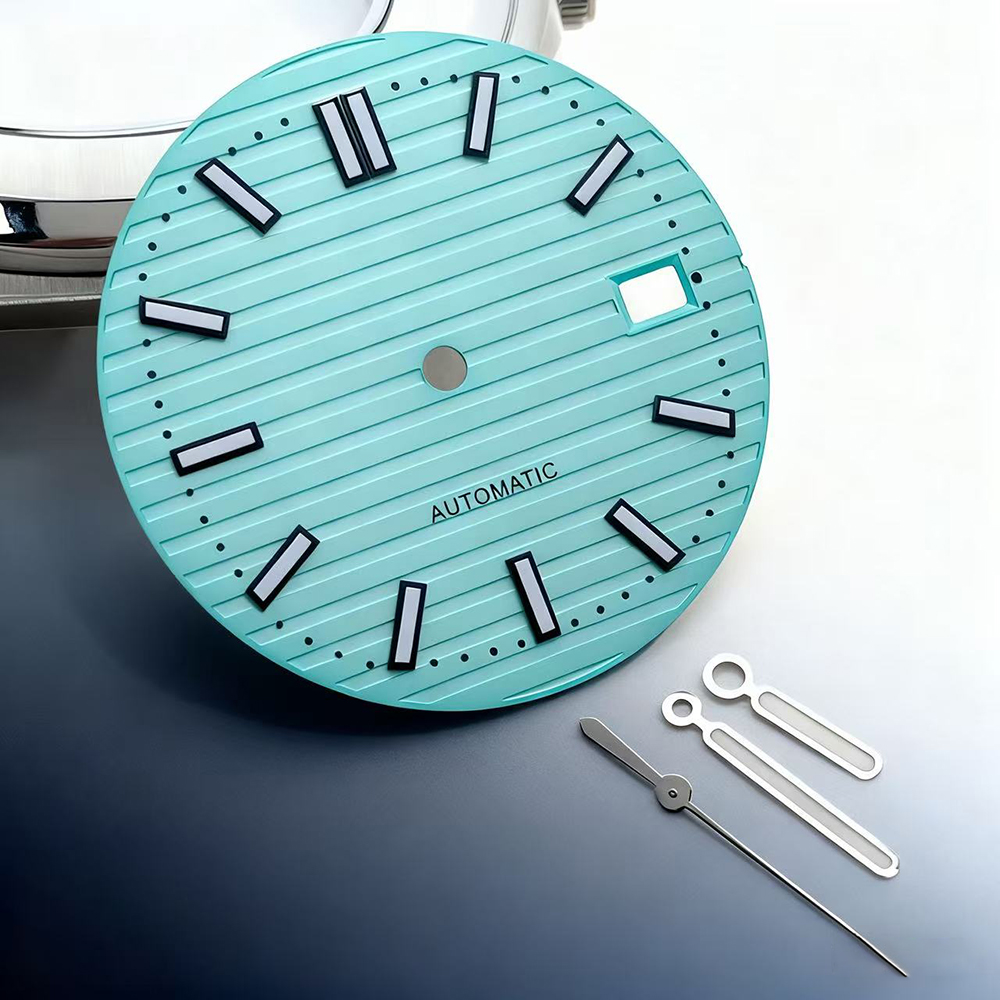 NH35 30.5mm dial, with green luminous dial and hands, suitable for NH35 movement watches Watch accessories and repair tools