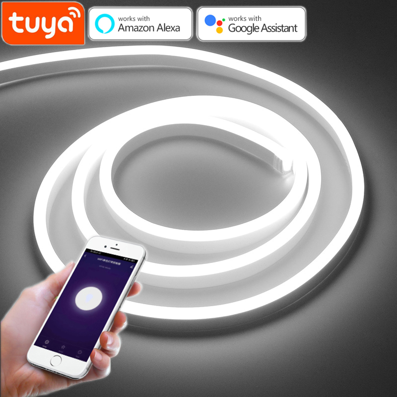 Tuya Smart Life Neon Light Smart WIFI LED Cabinet Kitchen Lamp DC12V for Wardrobe Backlight DIY Home Decoration work with Alexa lightify