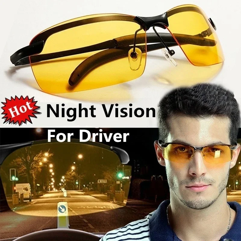 Anti-UV Night Vision Cycling Sunglasses Day Night Driving Glasses Sunglasses for Men Polarized Fashion Outside Eyewear