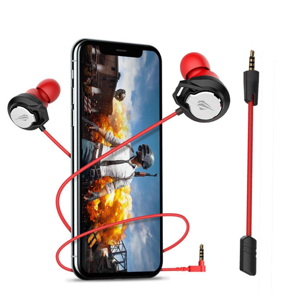 Wired Game Headset Dual Mic For Pc/Mobile Phone Game Earphone