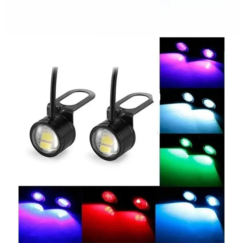 1pair for Motorcycle Led Light Super Bright Spotlight Driving Safety Lamp Motorcycle Reverse Brake Light Fog Lamp Moto Access