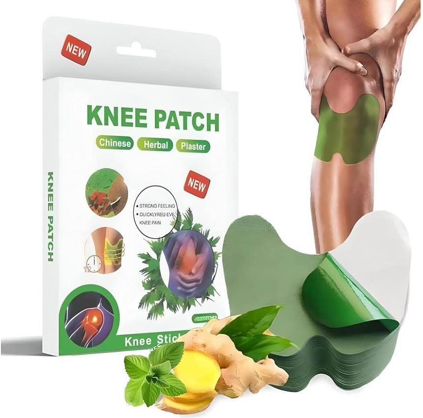 Chinese Herbal Knee Patch - Natural Pain Relief Plaster (Pack of 10)