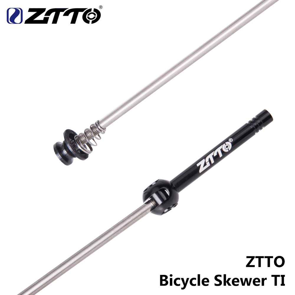 ZTTO Titanium Bicycle Quick Release Skewers Axle QR 100 Front 135mm Rear Ultraight Security Anti Theft Skewer MTB Road Hub Part