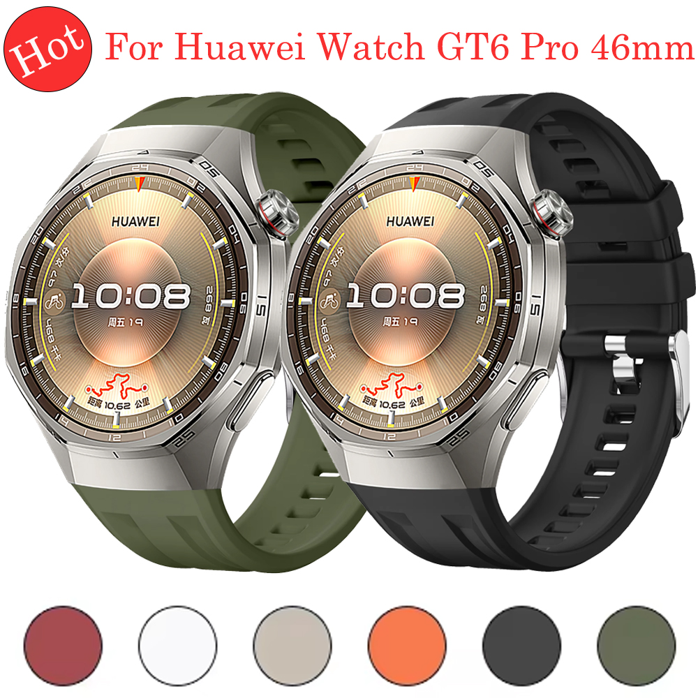 No Gaps Original Silicone Strap for GT6 Pro 46mm Wrist Band for GT6 Pro 46mm Men Women Repalcement Strap Bracelet