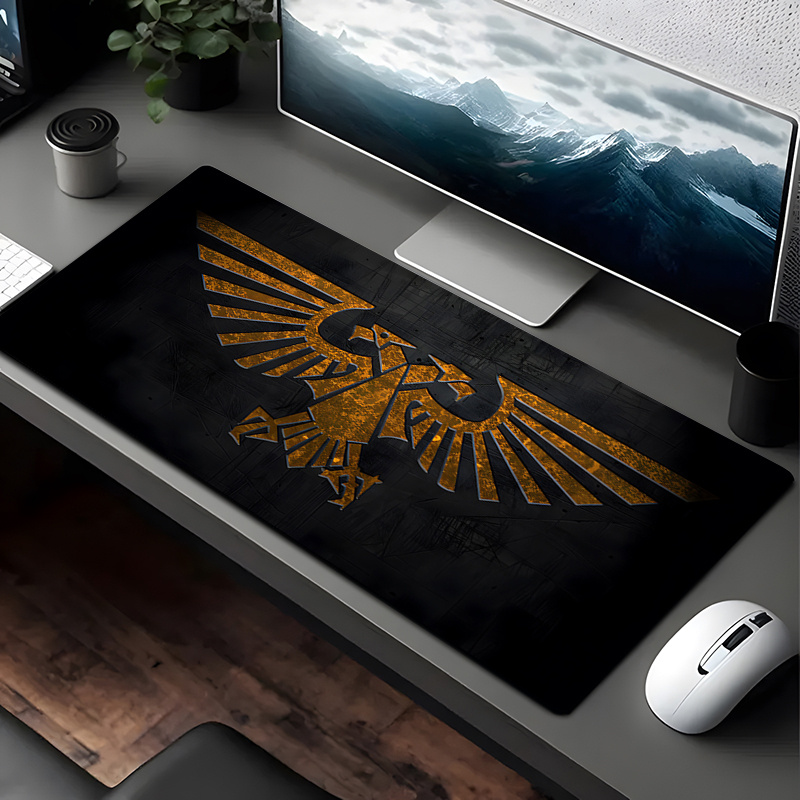 Comfort Gaming Mouse Pad Durable Desk Mat Cloth Surface Natural Base for Gaming PC Laptop Keyboard Desk Setup Daily Compu