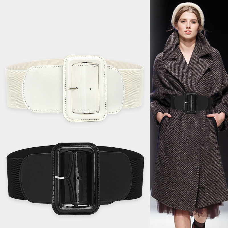 Plus Size Elastic Black Corset Belt Female Waist Big Wide Stretch Cummerbunds Red Designer Belts For Women Waistband Shapper