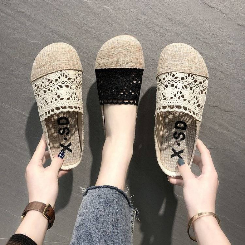 Women's Flat Low Heel Slippers Less Than 3cm Toe Cap Non-Slip Sole Comfortable Lightweight Casual Indoor Outdoor Daily