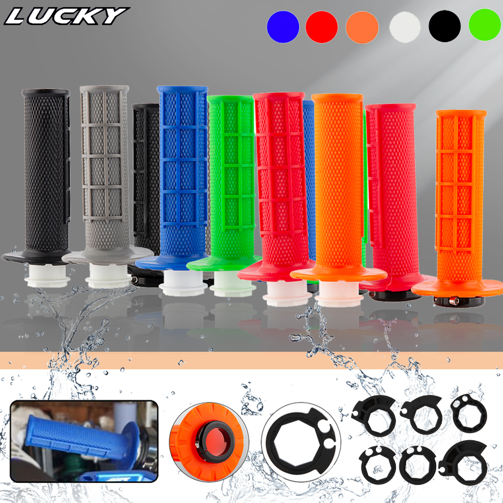 Motorcycle Grips 7/8" 22mm Hand Grip W/ The Snap-on Cam Lock-on Grips Dirt Bike Handlebar Grips For KTM CRF SXF EXC Universal