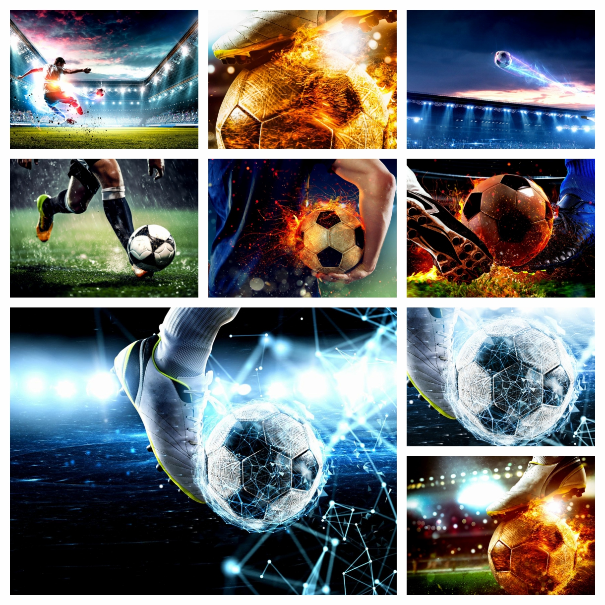 Football Sports Soccer Player 5D DIY Diamond Painting Kits Embroidery Cross Stitch Wall Art Handwork Room Decor Soccer Fan