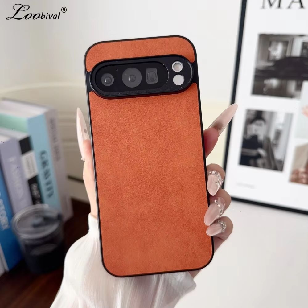 Luxury Solid Color Sheepskin Case for Pixel 10 9 Pro XL 8 7 6 9A 8A 7A 6A Ultra Slim Thin Shockproof Skin Feel Back Cover