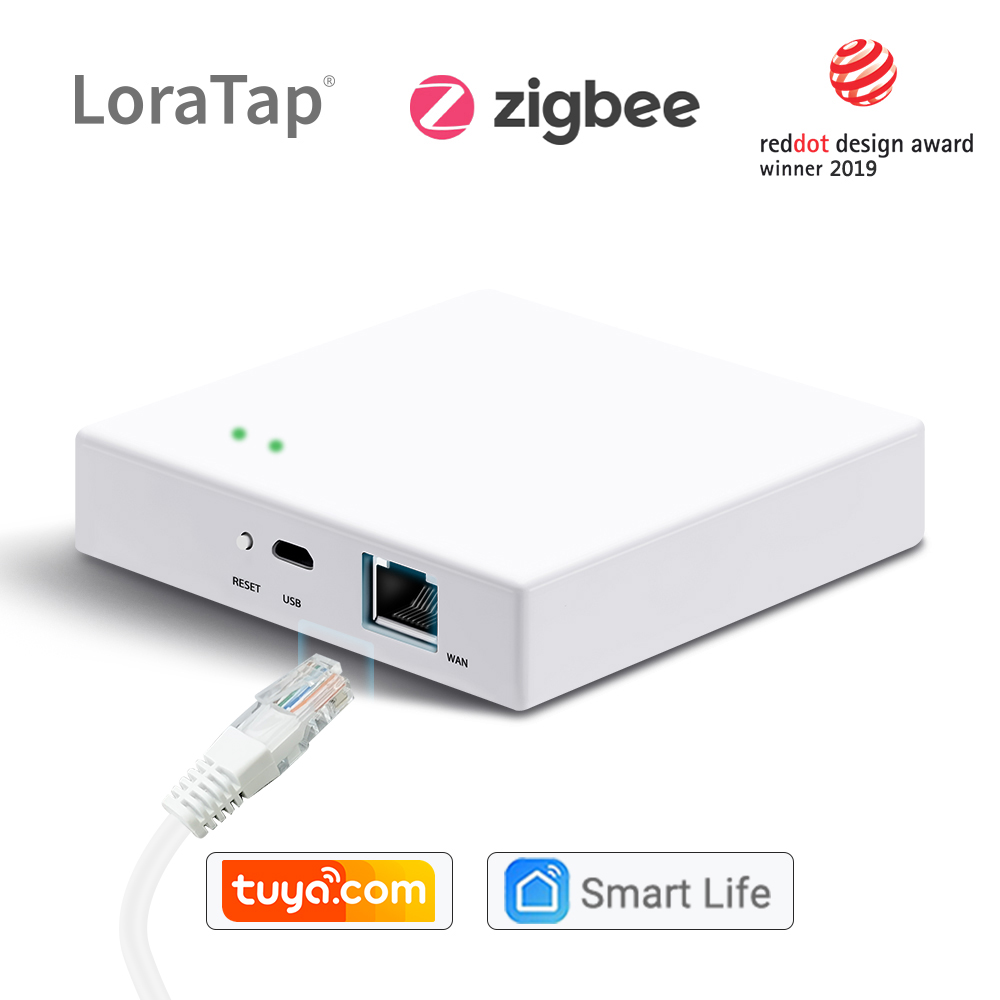 LoraTap Smart Home Tuya ZigBee Gateway Hub Bridge with Network Interface Smart Life App Remote Control Devices up to 256 Mesh - image 1