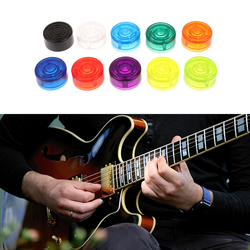 5Pcs Footswitch Topper Guitar Pedal Topper Multi Color Pedal Button Caps Guitar Pedal Stomp Knobs for Pedal Board