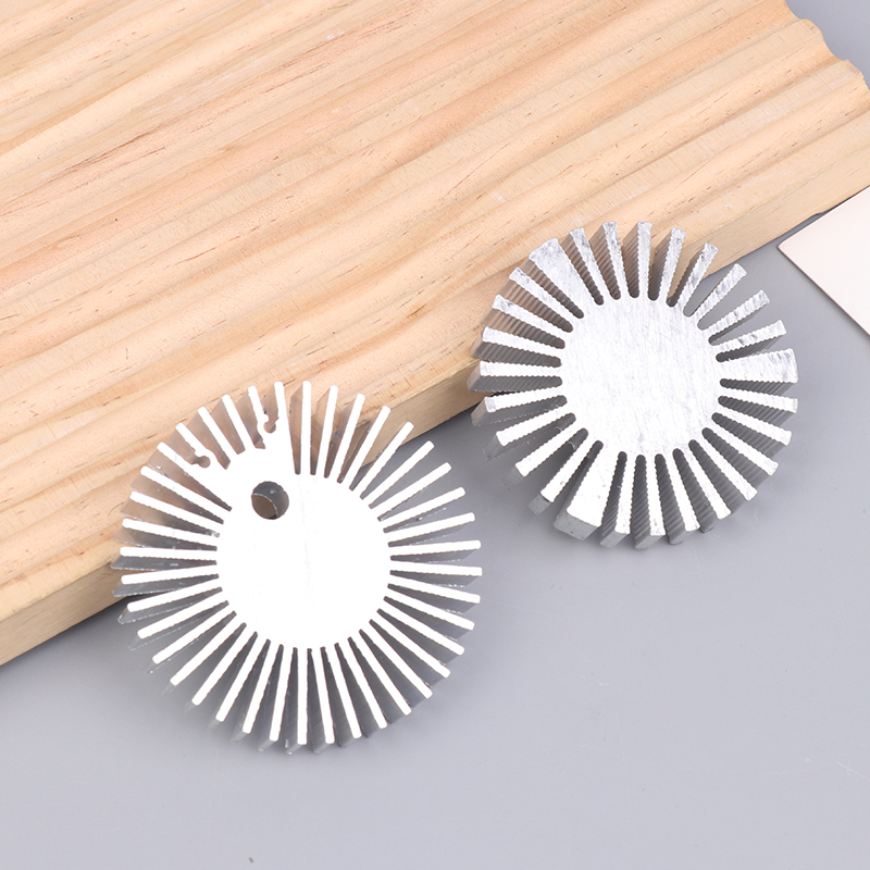 1PC COB Radiator Diameter 25/37.5/40/48/50/53/60/65/67MM High Power Led Heatsink Sunflower Solid Radiator Round Alloy Aluminum