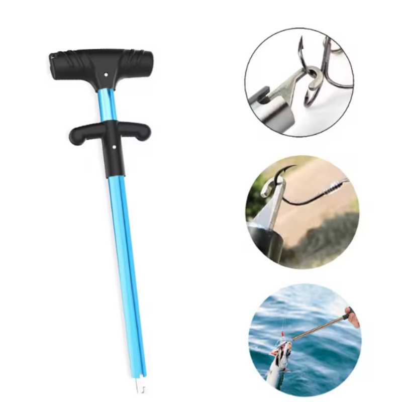 1pcs Fishing Hook Remover Tool Fishing Lure Remover Aluminum Tube Hook Detacher Portable Fish Hook Out Extractor