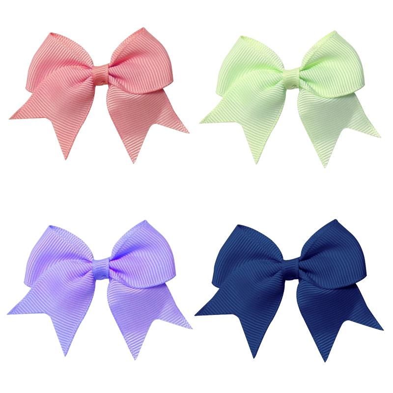 8/10Pcs New Children's Hairpin Bow Hair Accessories Girl Broken Hair Clip Bow Tie Solid Color Simple Ponytail Ribbon Hairpin