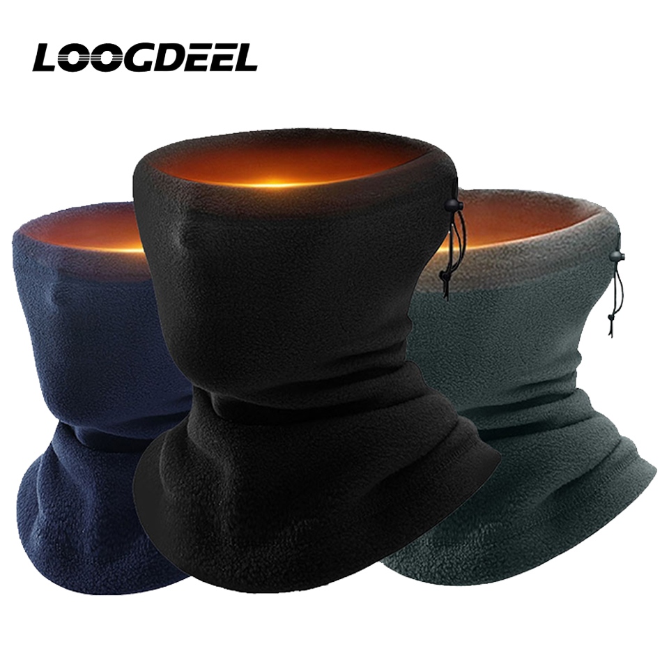 Polar Fleece Neck Scarf Winter Thick Cycling Headwear Bandana Fishing Skating Running Sport Scarf Face Mask for Camping Hiking