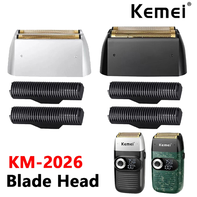 100% Kemei Original Replacement Blades For KM-2026/2027 Shaver Knife Head And Knife Net Mesh Shaving Accessories