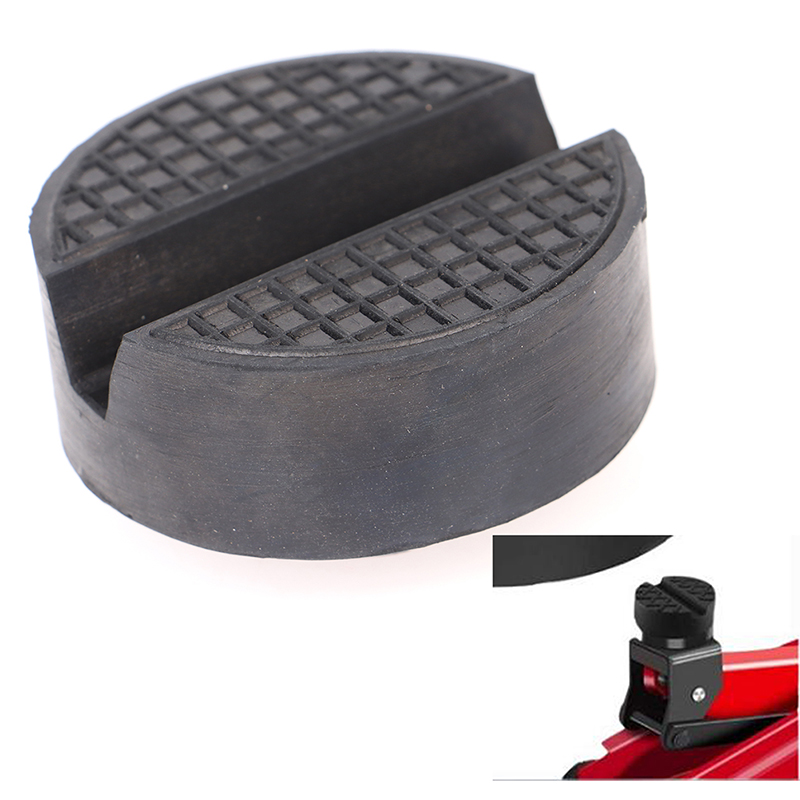 1 Pc 6.4x2.4cm Car Lift Jack Stand Pads Black Slotted Floor Jack Pad