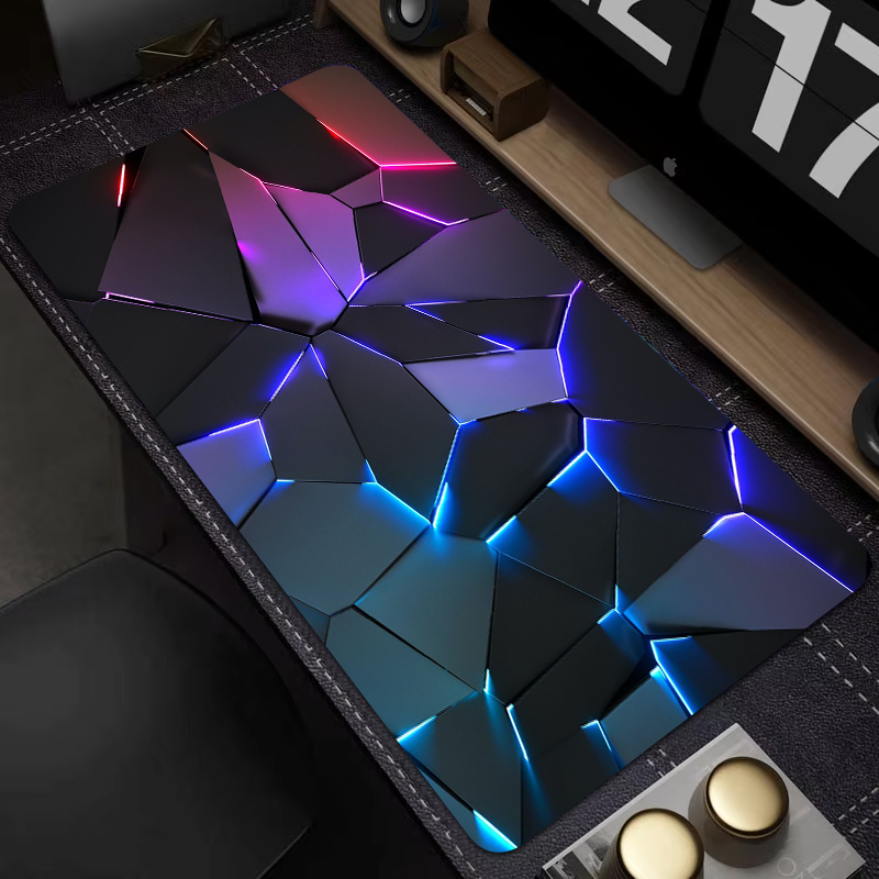 3D Visual Geometric Pattern Mouse Pad Large Computer Office Table Mats XXL Anti-slip HD Gaming Keyboard Mousepads Long Desk Mat