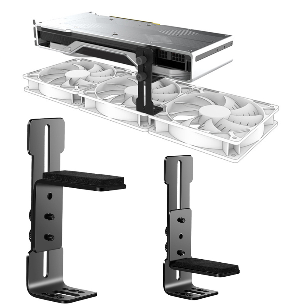Chassis 12cm Fan Position GPU Support Frame Stainless Steel Video Card Support Bracket Prevent Sagging for RTX 4090 4080 4070