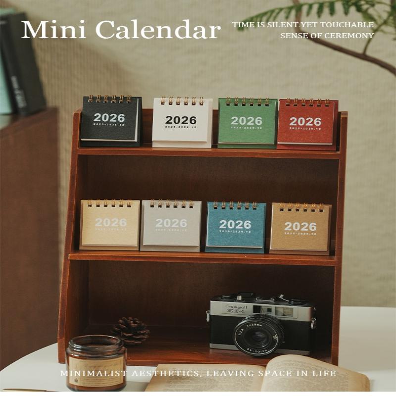 2026 Creative Coil Calendar Planner Mini Desk Calendar 2026 Small Standing Flip Weekly Calendar For Daily Schedule Planning