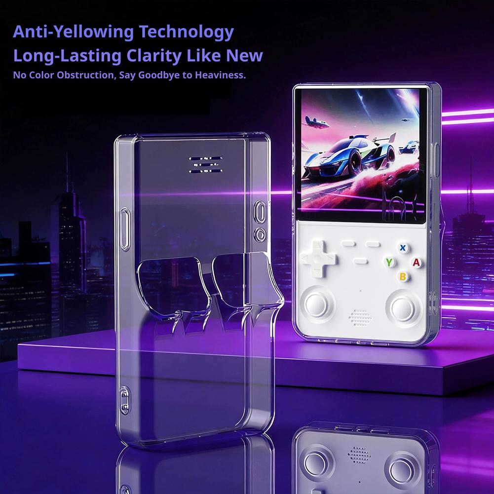 For R36 Ultra Soft Silicone Rubber Skin Cover Retro Handheld Game Console Back Case for R36 Ultra Protector Accessories