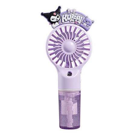 Portable handheld misting kuromi fan , Cooling makeup fan noiseless