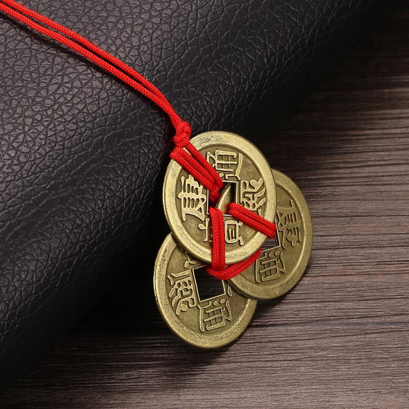 Wealth & Success Lucky Coin Necklace Chinese Style Pendant Decoration Vintage Copper Coin Necklace Accessories For Women Men