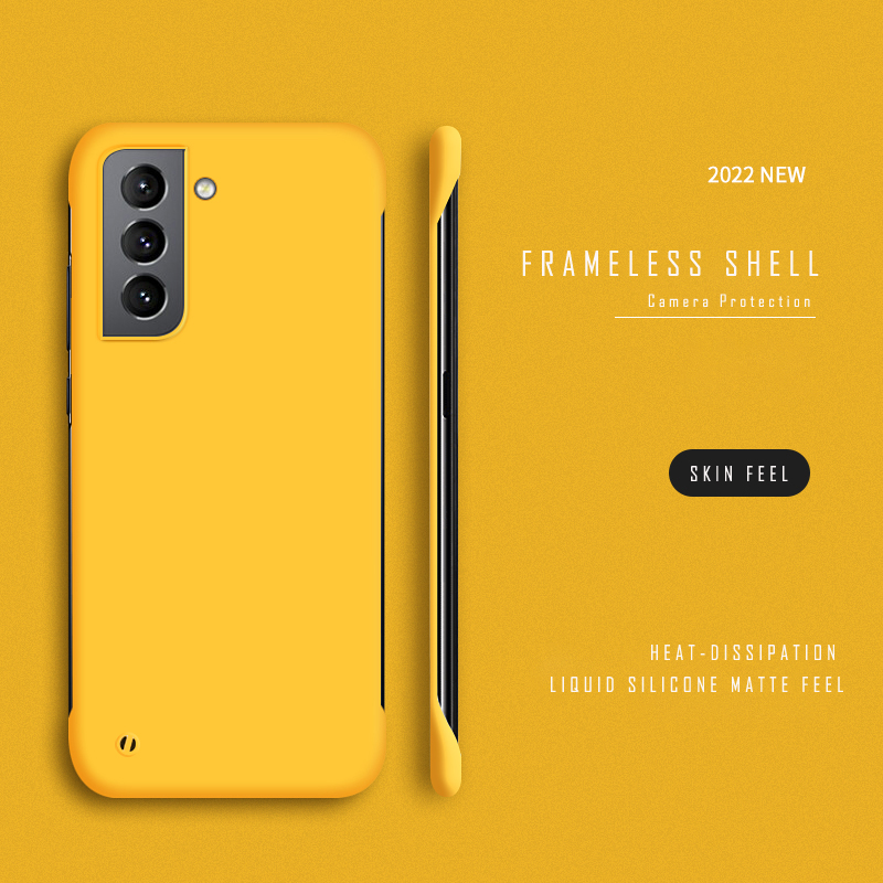 Thin Slim Hard PC Frameless Case For S23 S20 S21 FE S22 Ultra S10 Plus NOTE 20 Ultra 9 10 Plus Matte Cover Funda