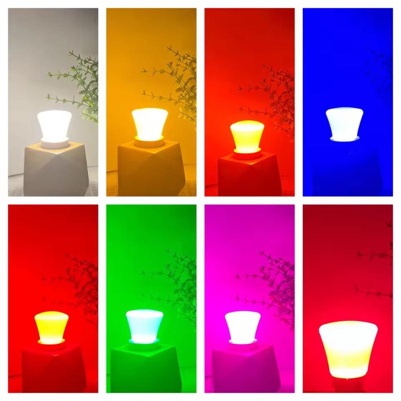 E27 LED Bulb 2W Multi-Color 8-Color Options Red Blue Green Pink Yellow White Energy Saving Decorative Light 360 Beam AC220V 240V