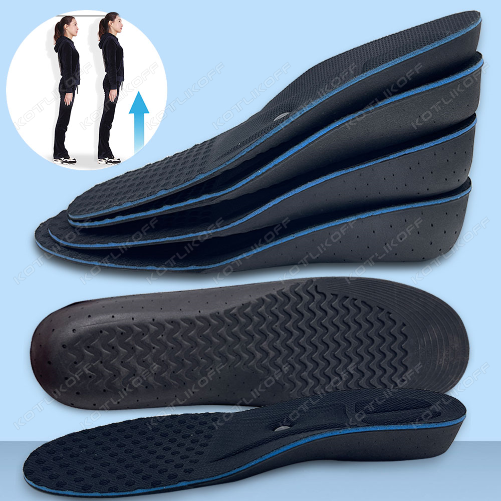 1 Pair EVA Height Increase Insole With Arch Support Shoe Lift For Men’s Pads Invisible Inner Height Increasing Shoe Pad Unisex