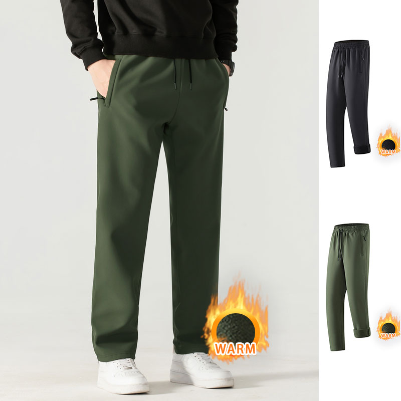 Winter Sports Pants Men Outdoor Waterproof Windproof Jogging Sport Trousers Elastic Waist Warm Running Fitness Casual Long Pants