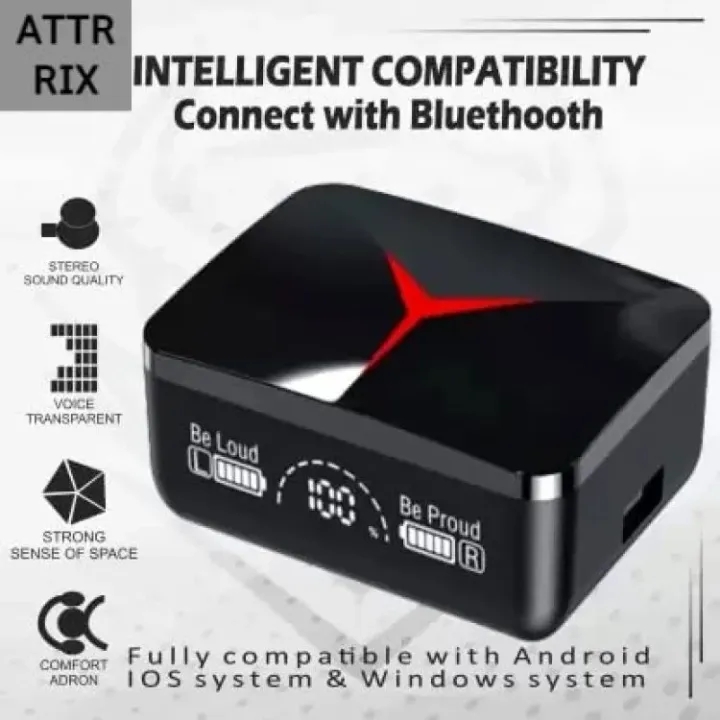 M90 Bluetooth Airbuds Pro Powerful Sound True Wireless