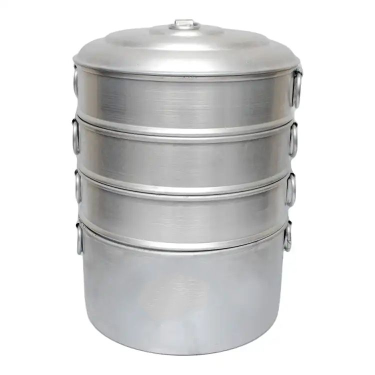 12 Inch Aluminium Momo Steamer, 3 Tiers