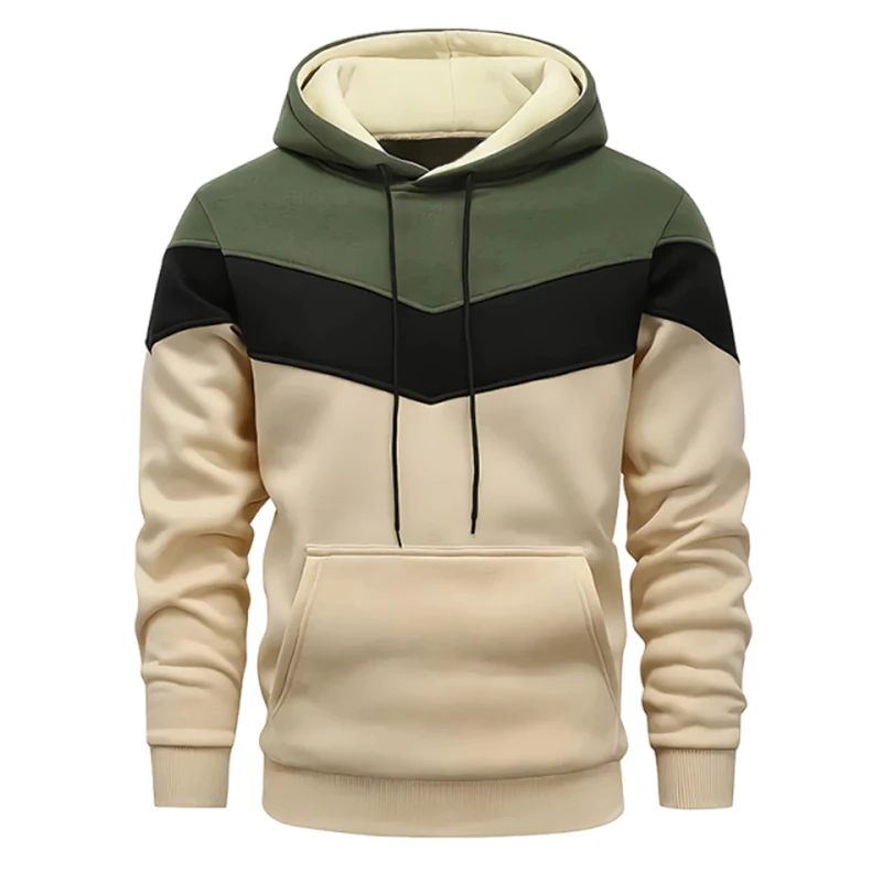High Quality Mens Tracksuit Printed Casual Tricolor Sweatshirts Outdoors Sports Jogging Mens Clothing Autumn Winter Hoodies Tops