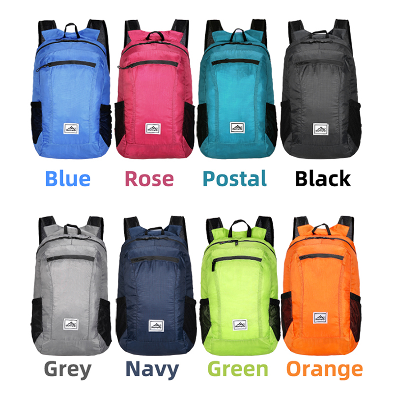 2026 New Lightweight Foldable Backpack Large Capacity Colorful School Bag Anti Scratch Wear Resistant Outdoor Portable Bag