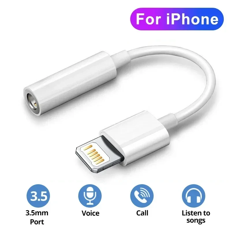 SUNKANDI Headphone Adapter, Lightning to 3.5mm Headphone/Earphone Audio Aux Jack Adapter for 14 13 12 11 Pro Max Plus nike ja 3