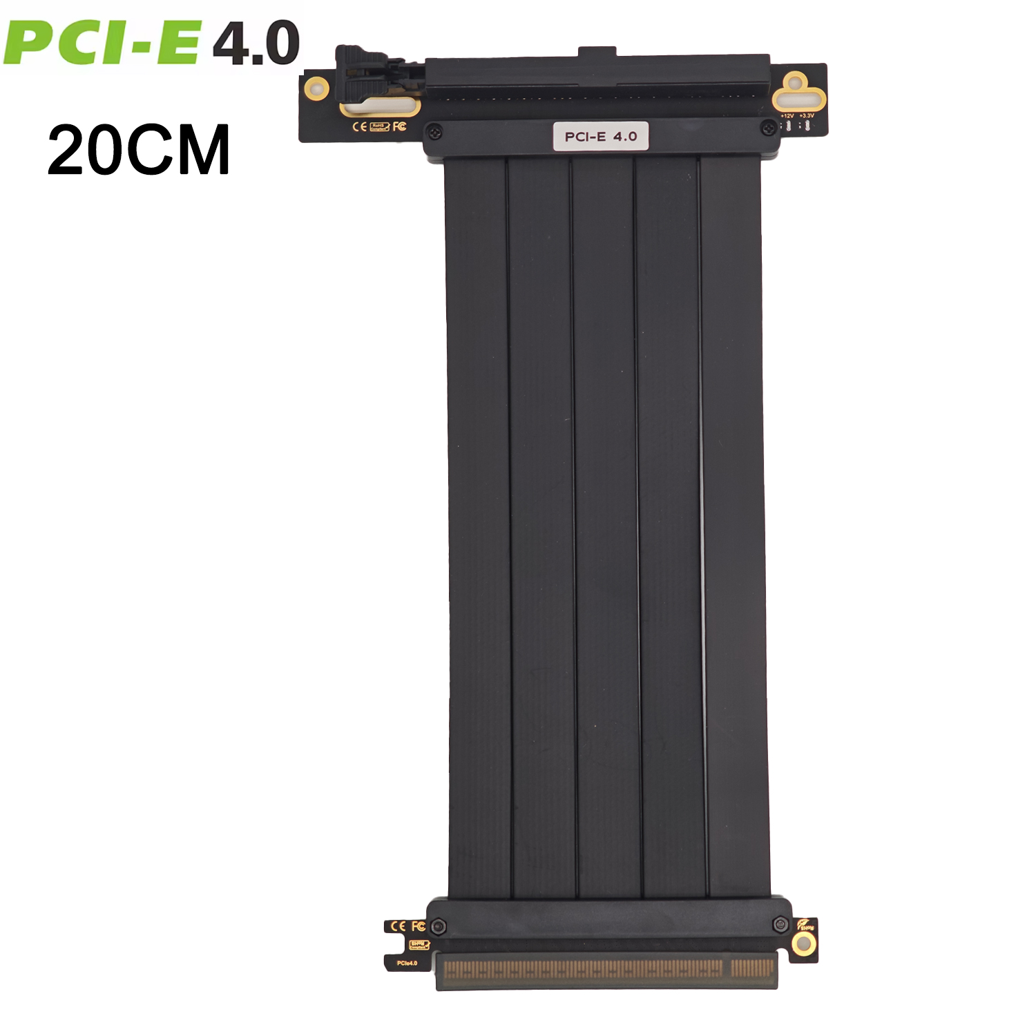 Full Speed 4.0/3.0 PCIE X16 Riser Cable Graphics Card Extension Cord PCI Express Lossless Shielded Extender Antijam GPU AXYB