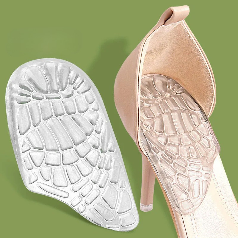 1 Pair of Silicone Heel Cups - Insoles for Plantar Pain, Heel Pain - Women's Cushion and Shock Absorbing Support