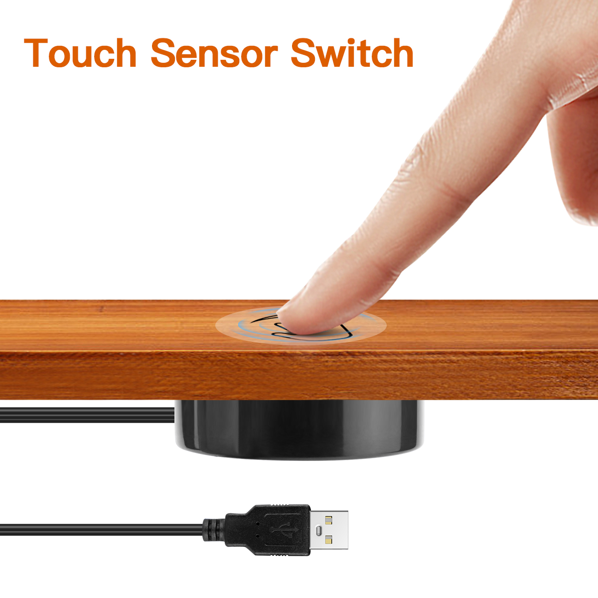 USB 5V Penetrable Wooden 20mm Touch Sensor Control Switch LED Light Switch For Smart Home LED Strip Light lightify