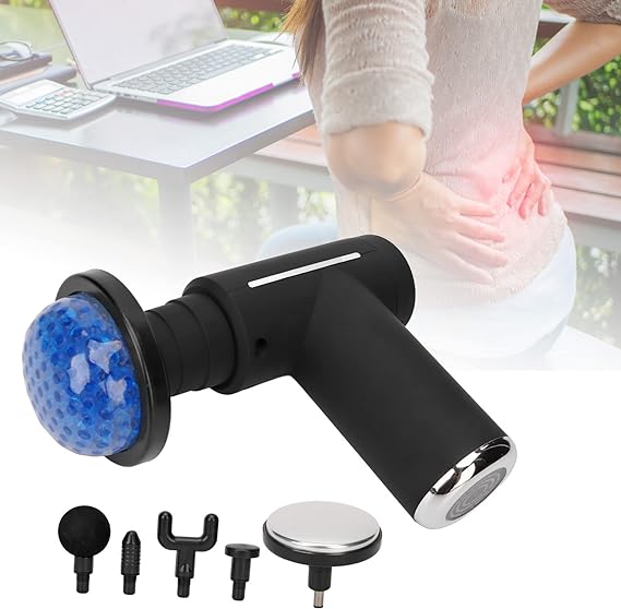 Premium Massage Gun Deep Tissue, Handheld Adjustable Electric Muscle Massager Portable Hot Cold Compress Percussion Deep Tissue Massager for Athletes Gym Relaxation