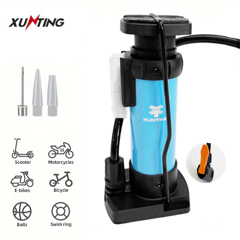 Xunting Bike Pump Portable Mini Cycling Hand Air Pump High Pressure Ball MTB Road Bicycle Tire Inflator Schrader Presta Valve