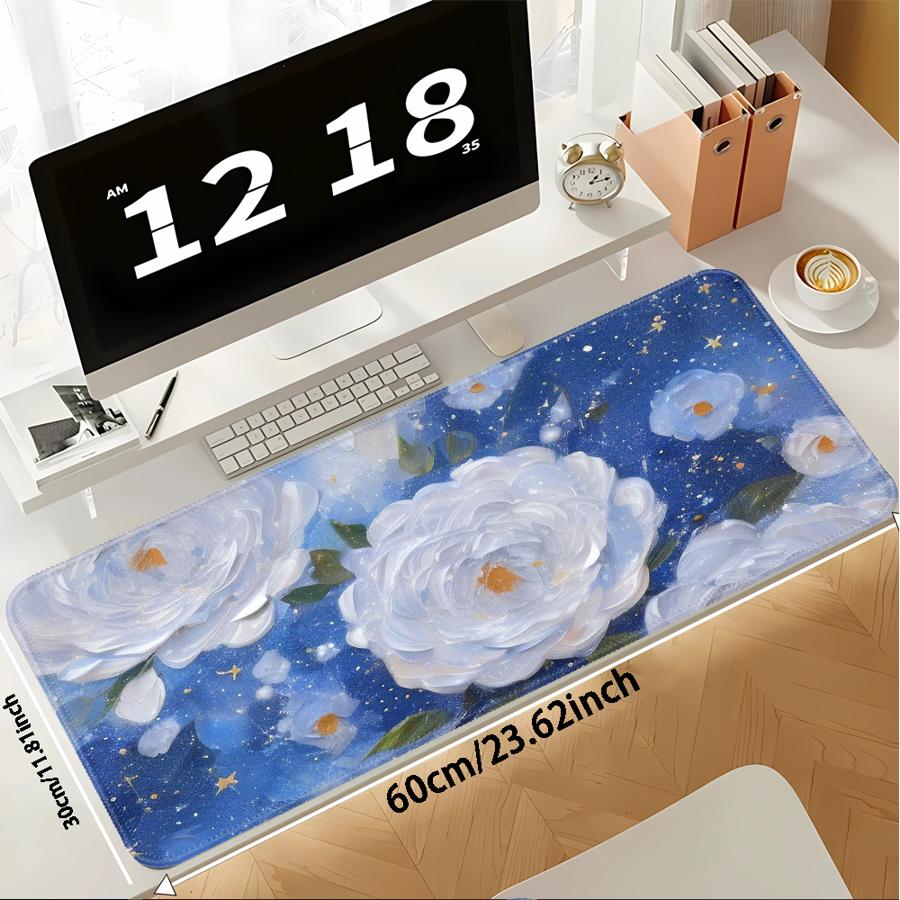 Beautiful Flowers Anti slip Mouse Pad Desk accessories Keyboard Mouse Pad office Pad Game Console Pad Computer Laptop Pad