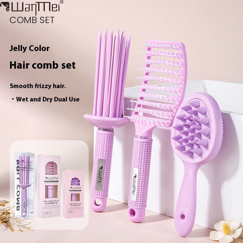 WANMEI Candy Color Shampoo Brush Massage Comb Double Sided Dual Purpose Shampoo Artifact Scalp Cleansing Brush Massage Comb