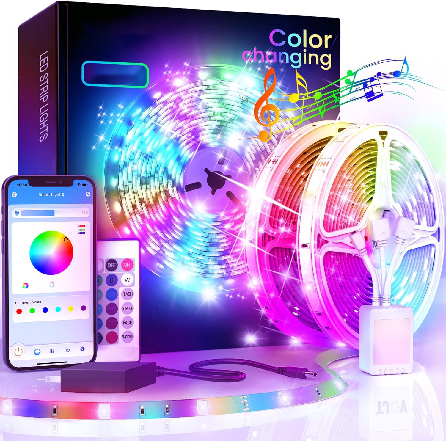Tuya WiFi LED Strip Lights Smart Life USB 5050 RGB Lamp Tape TV PC Backlight Room Light Flexible Diode Work With Alexa lightify