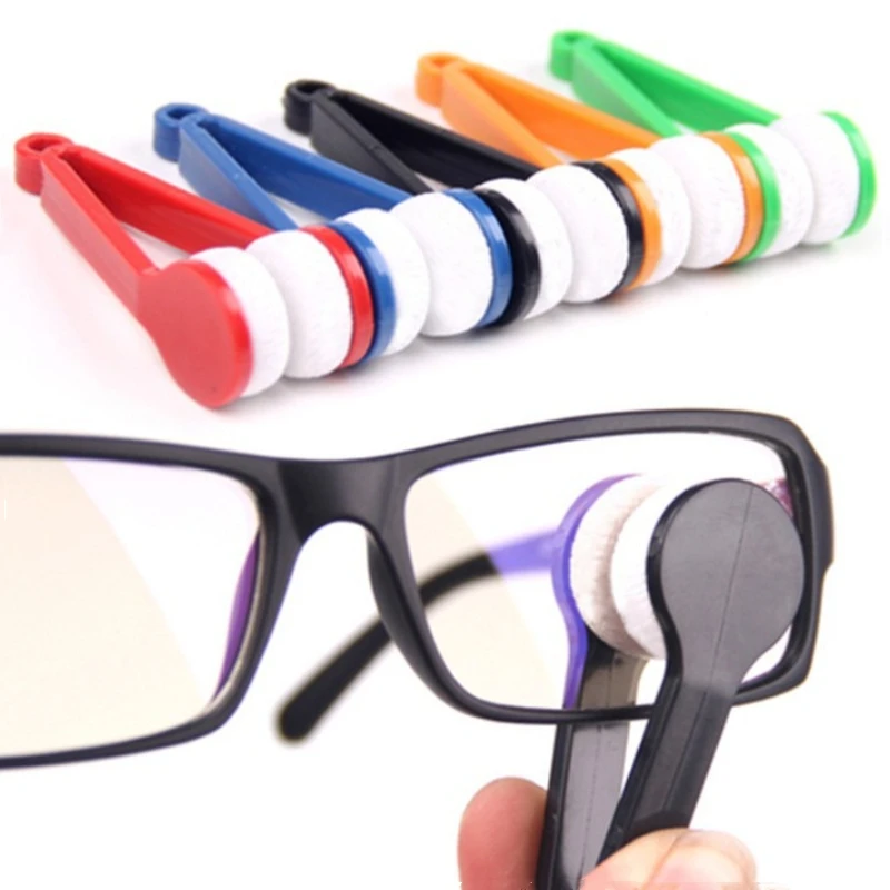 5/10 Pcs Portable Multifunctional Glass Cleaning Rub Eyeglass Sunglasses Spectacles Microfiber Cleaner Brushes Wiping Tools Mini