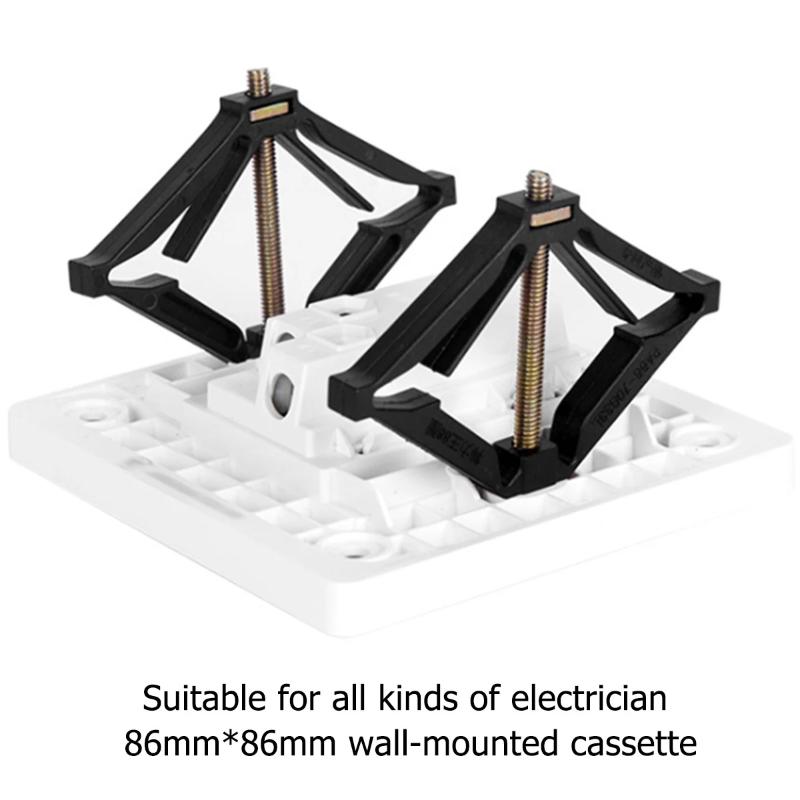 10/50pcs Rod Adjustment Sockets B Electrical Sets 86 Type Wall Socket Bottom B Repair Screw Tools Wall Switch Fixed Support